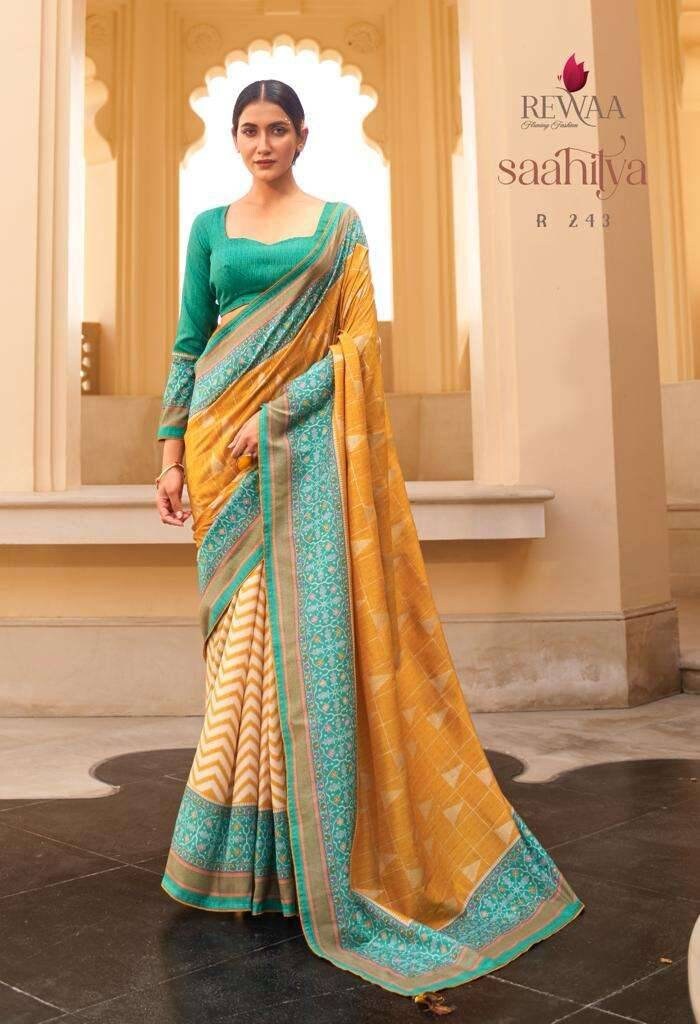 Silk printed sarees