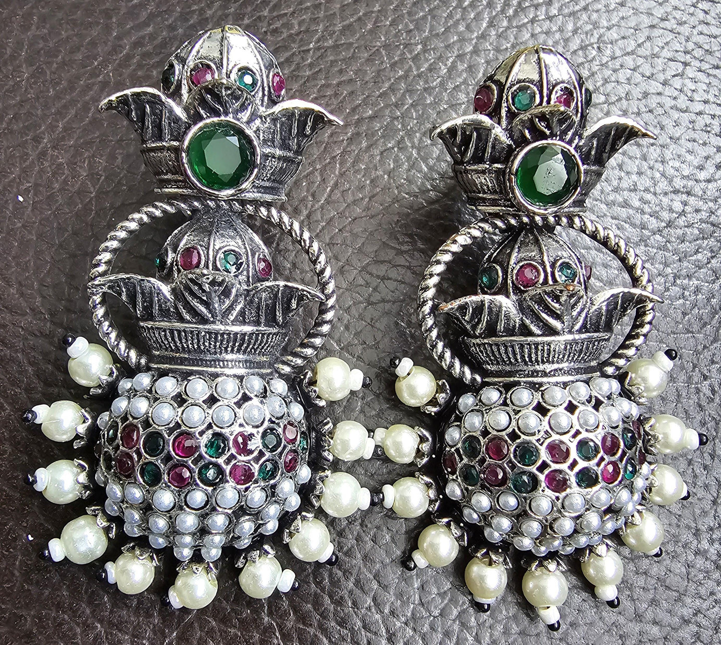 Oxidized earrings