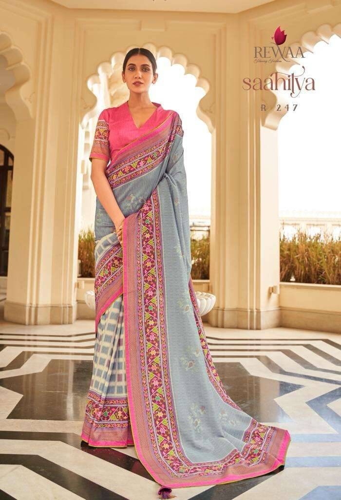 Silk printed sarees