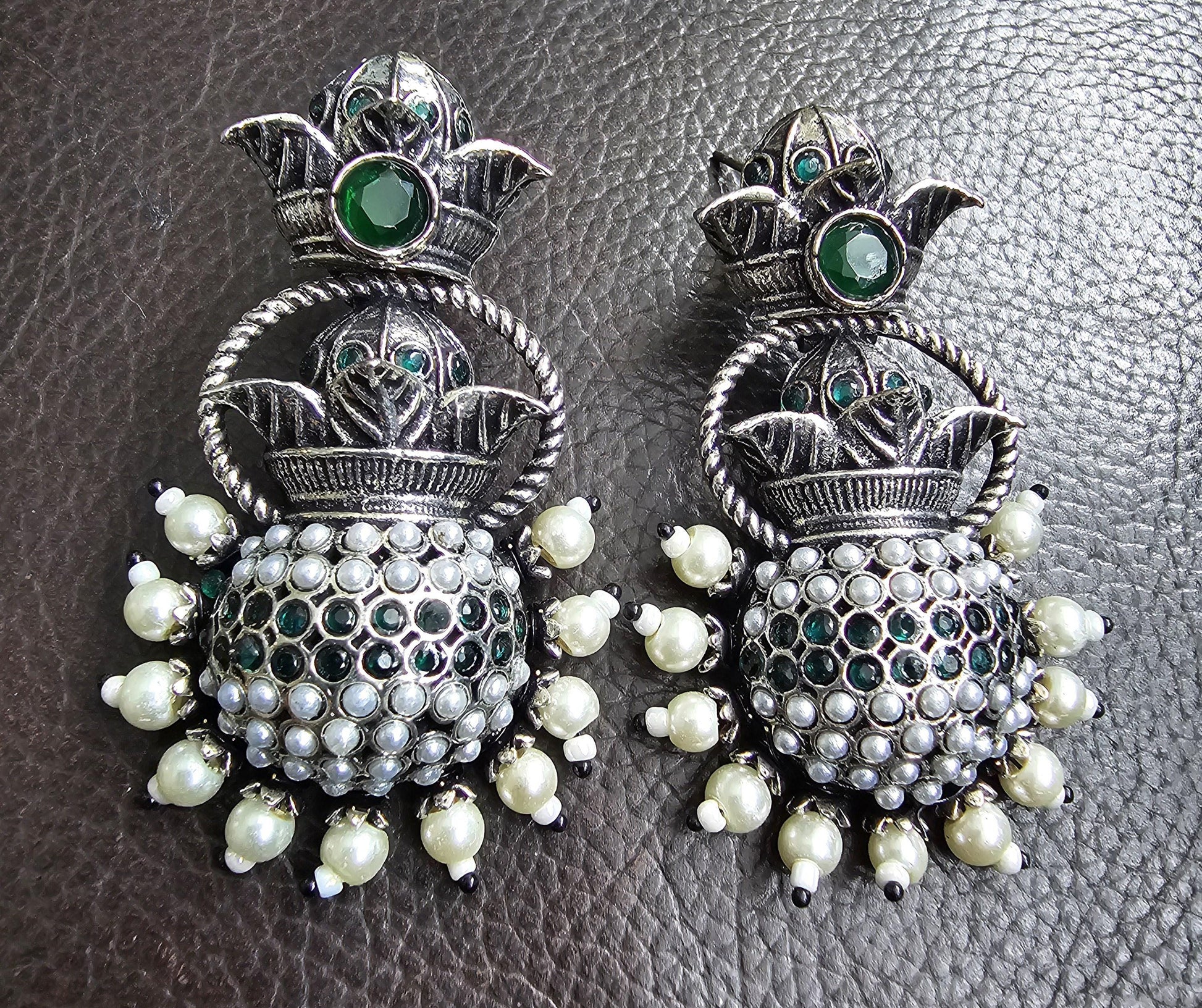 Oxidized earrings