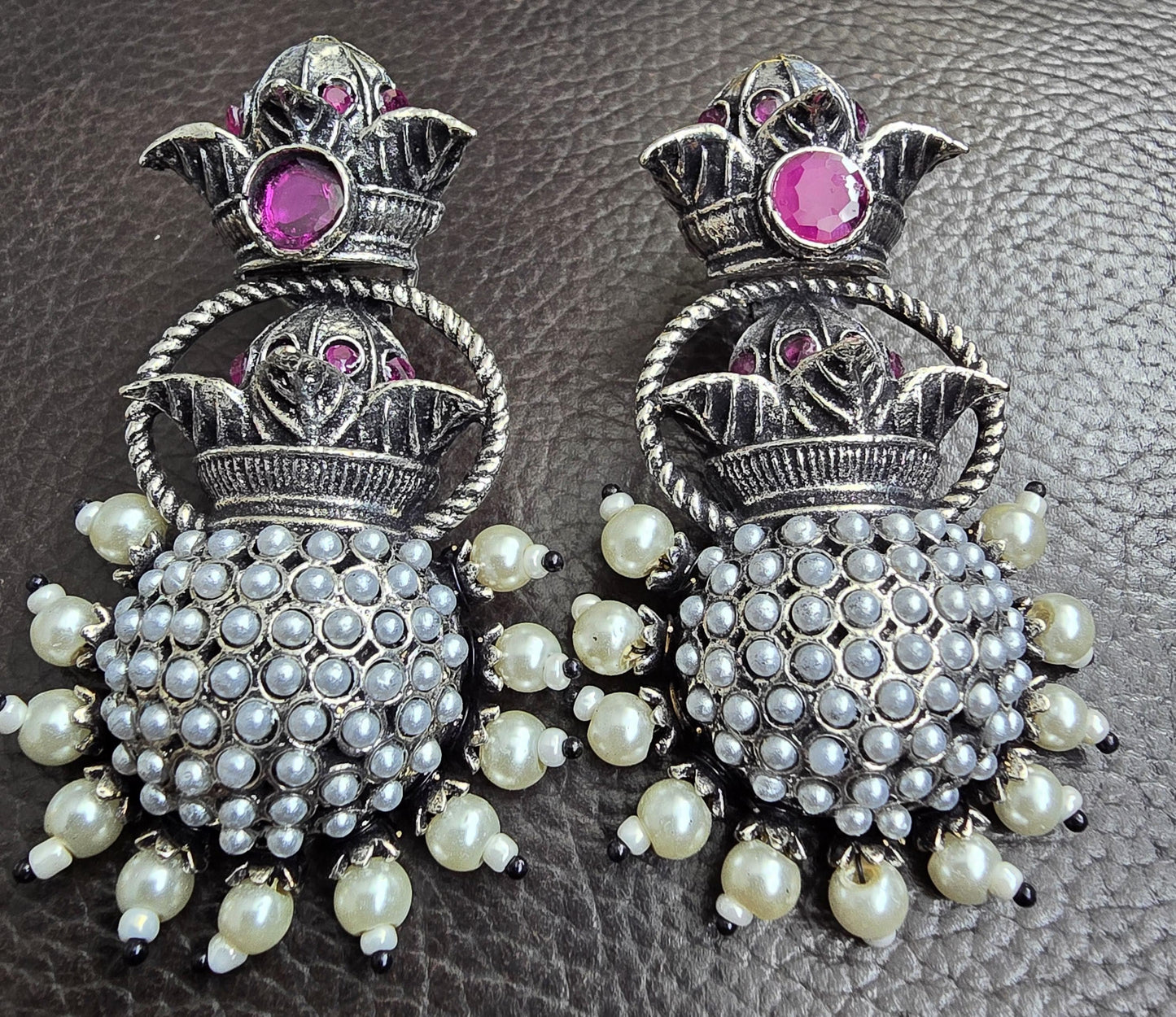 Oxidized earrings