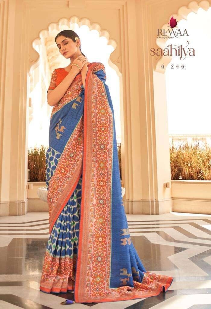 Silk printed sarees