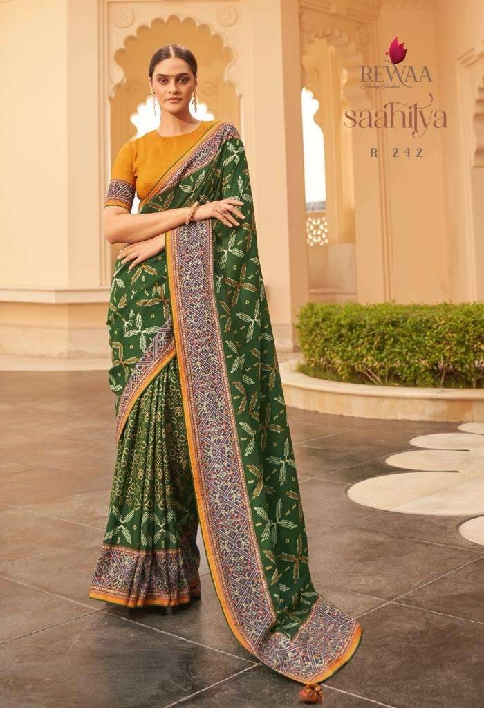 Silk printed sarees