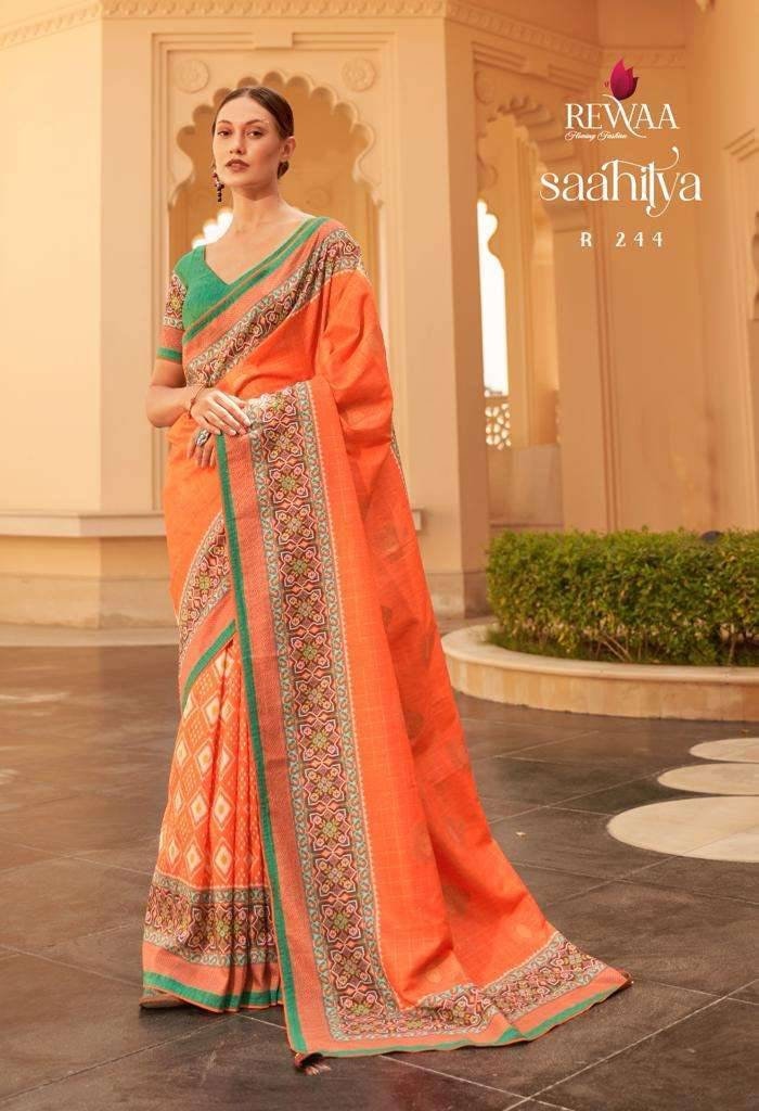 Silk printed sarees