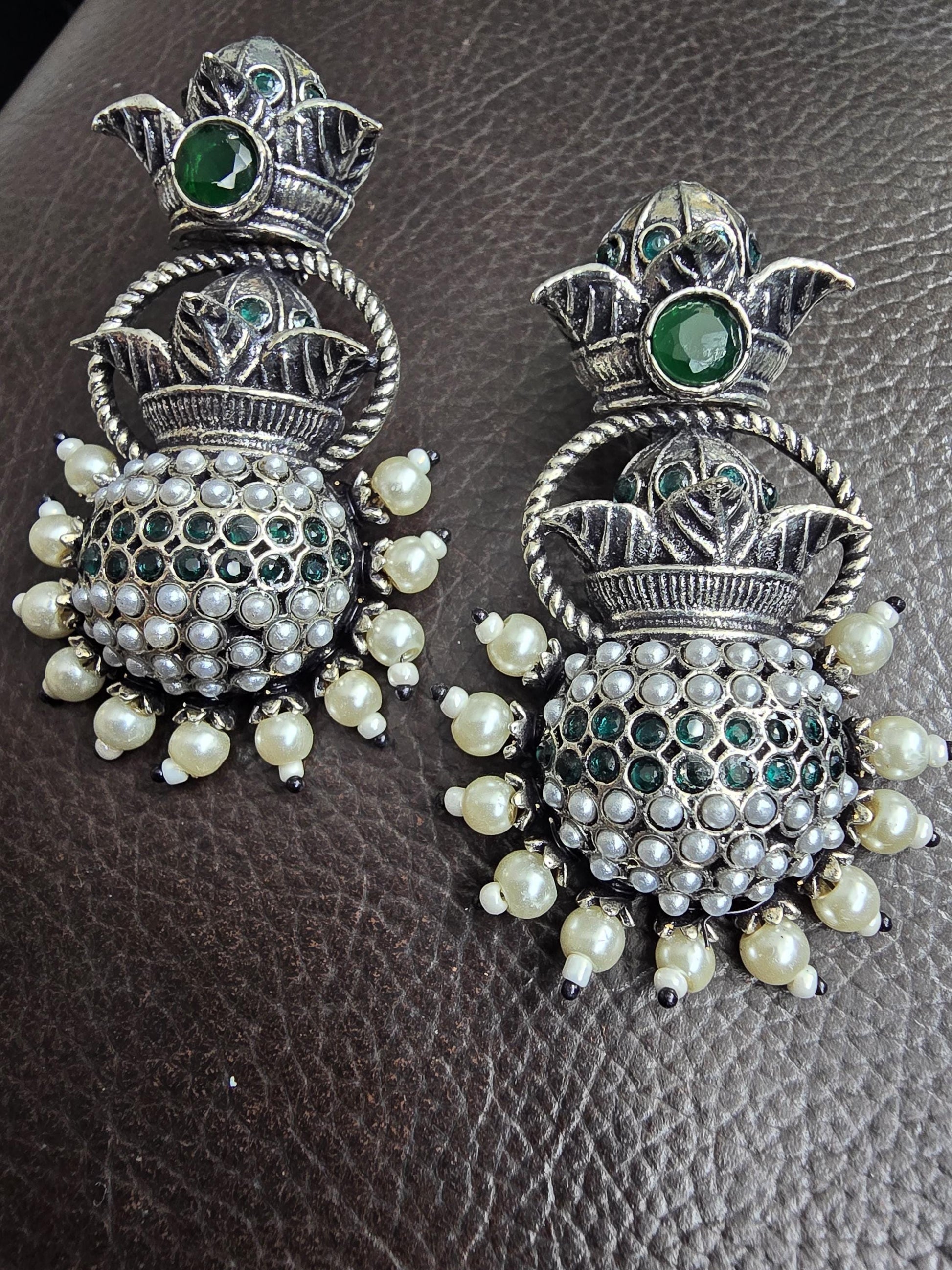Oxidized earrings