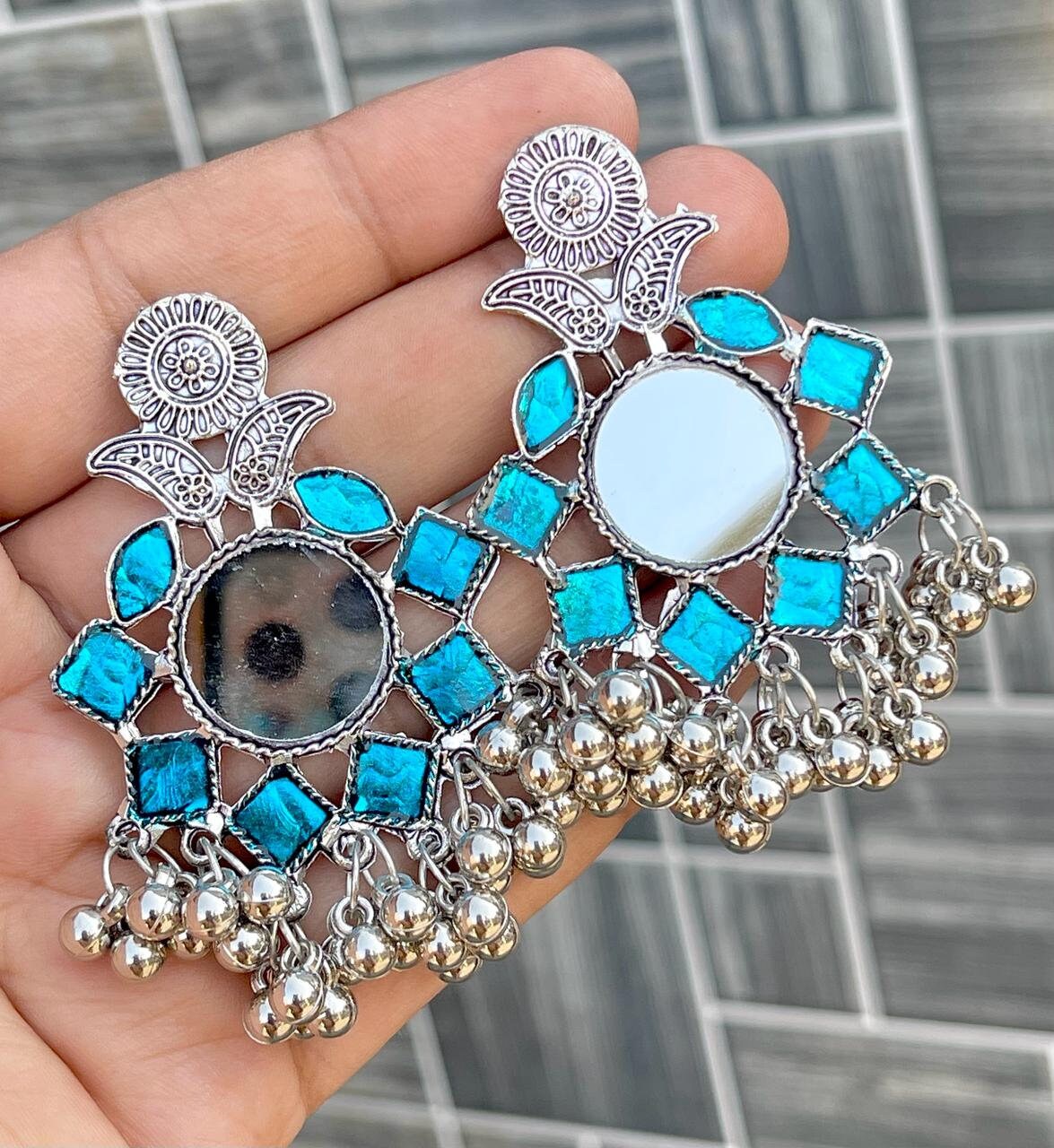 Oxidised Earings