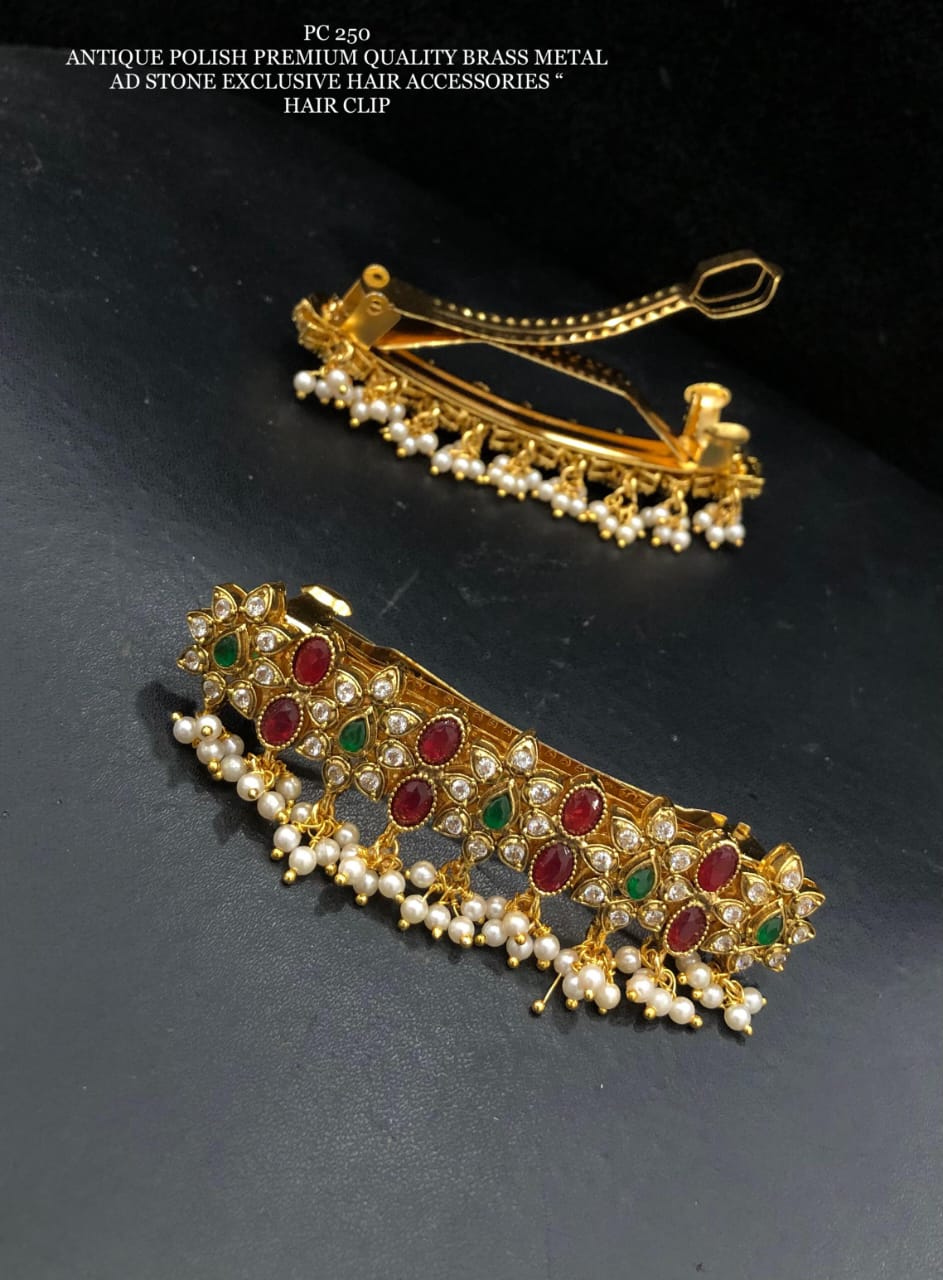 Traditional Brass Hair Clip