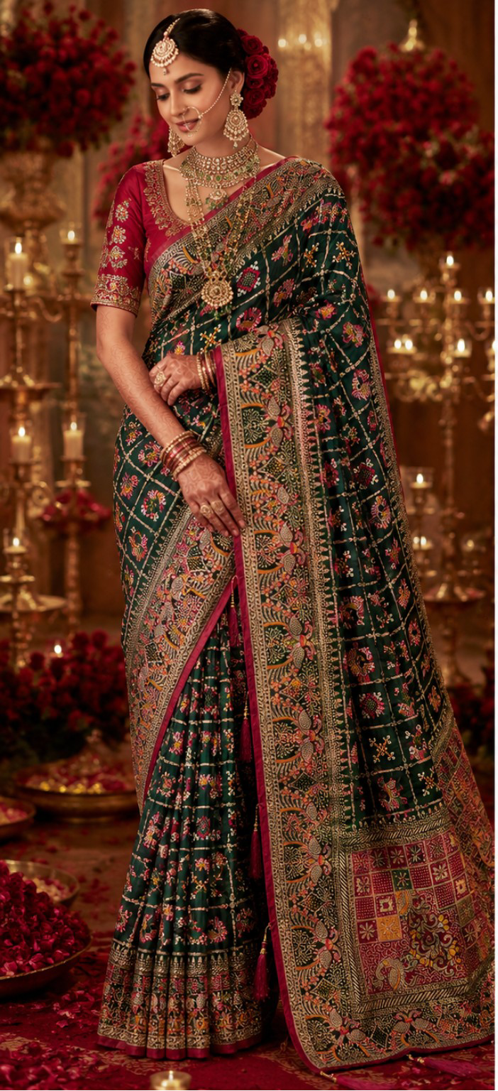 Authentic Gharchola Saree | Classic Indian Bridal Wear