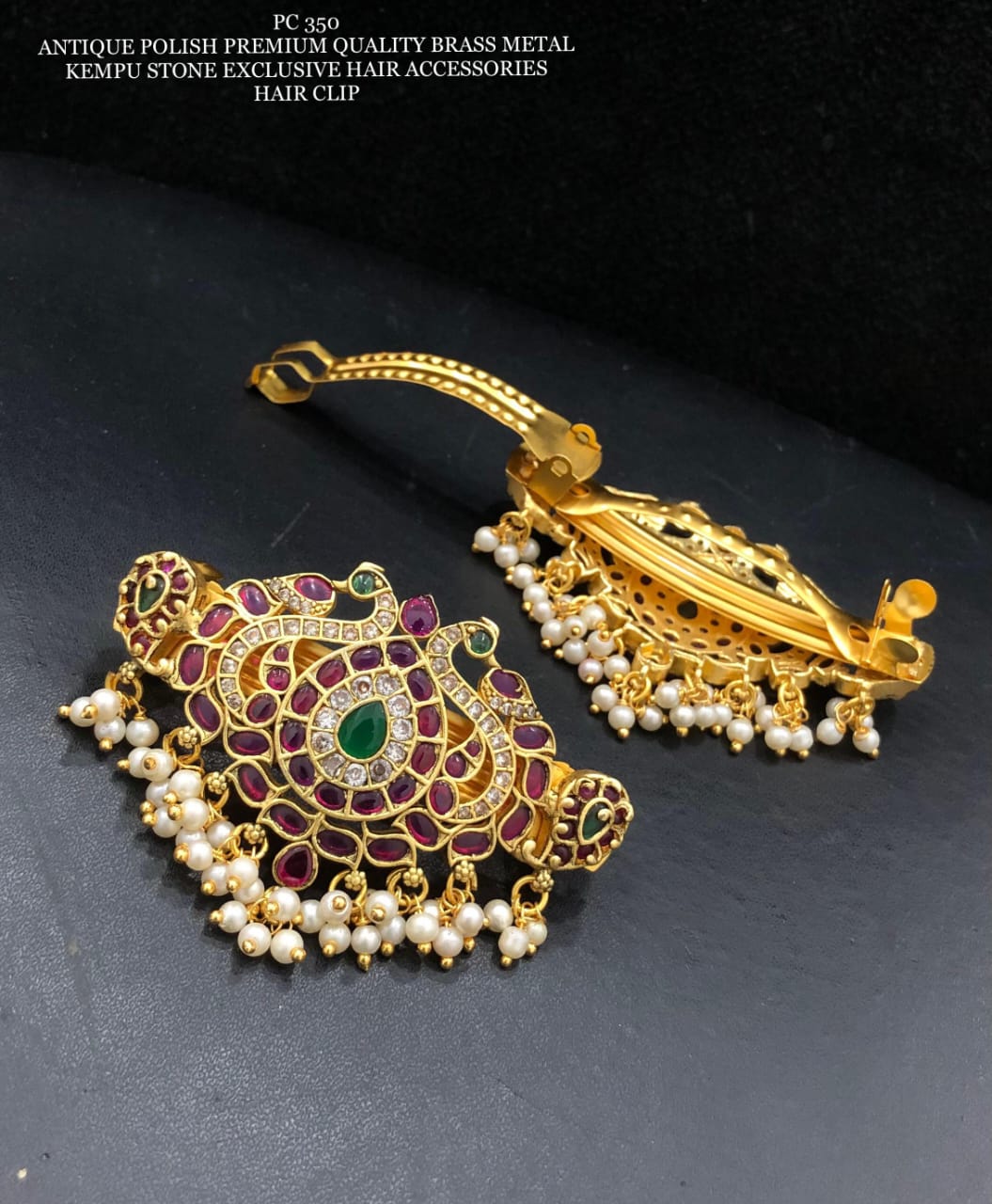 Traditional Brass Hair Clip