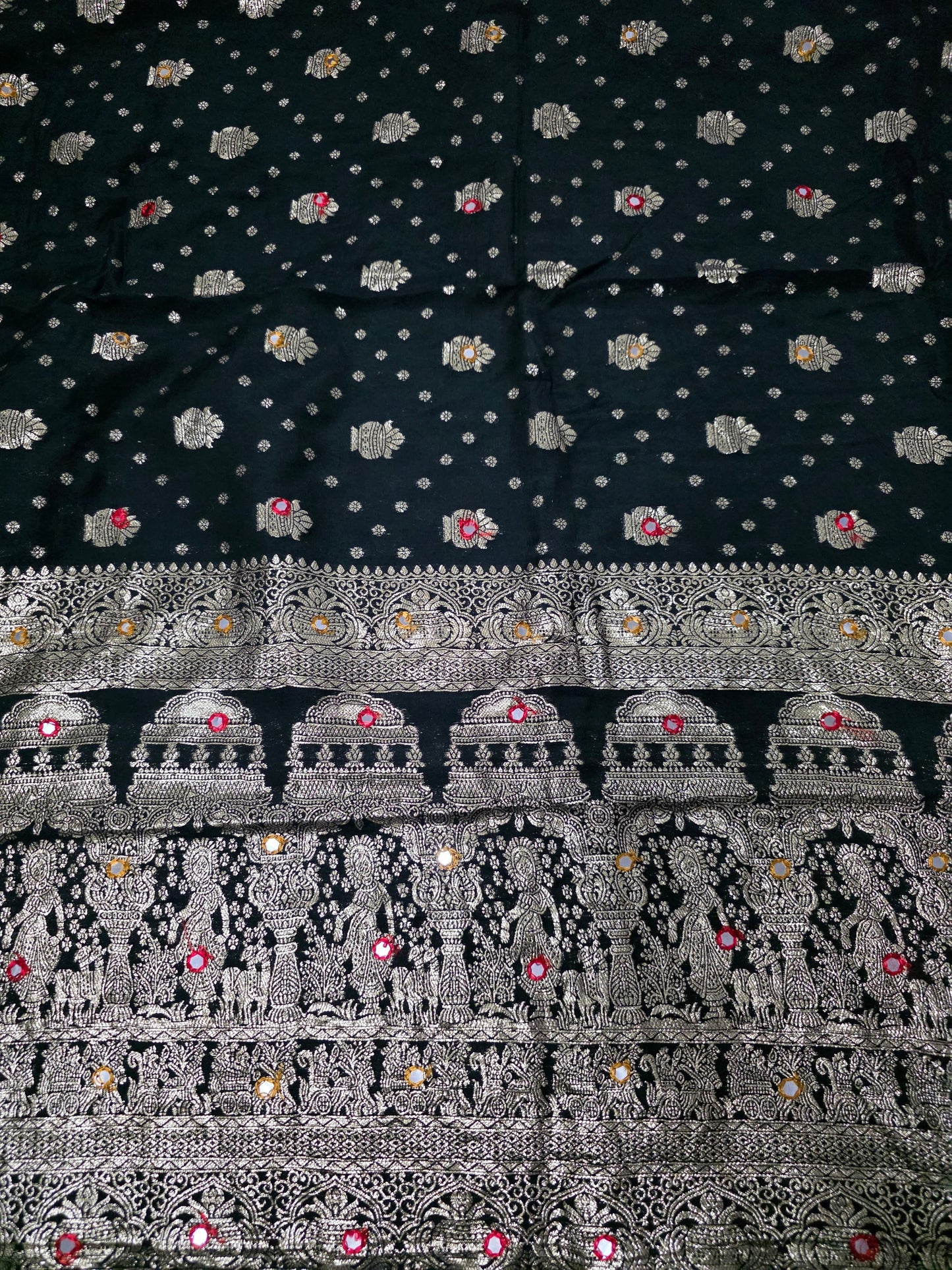 Chiffon silk saree