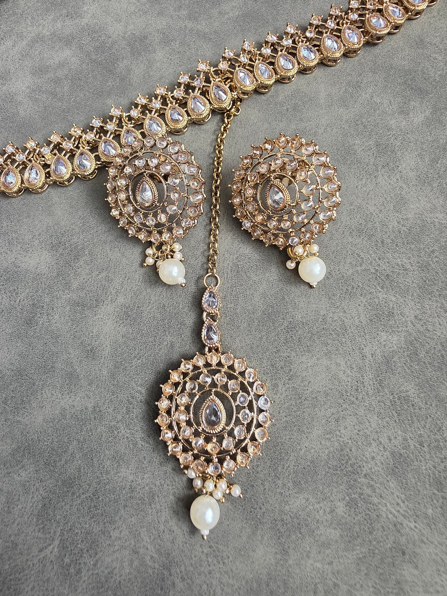 Gold Kundan Bridal Jewelry Set