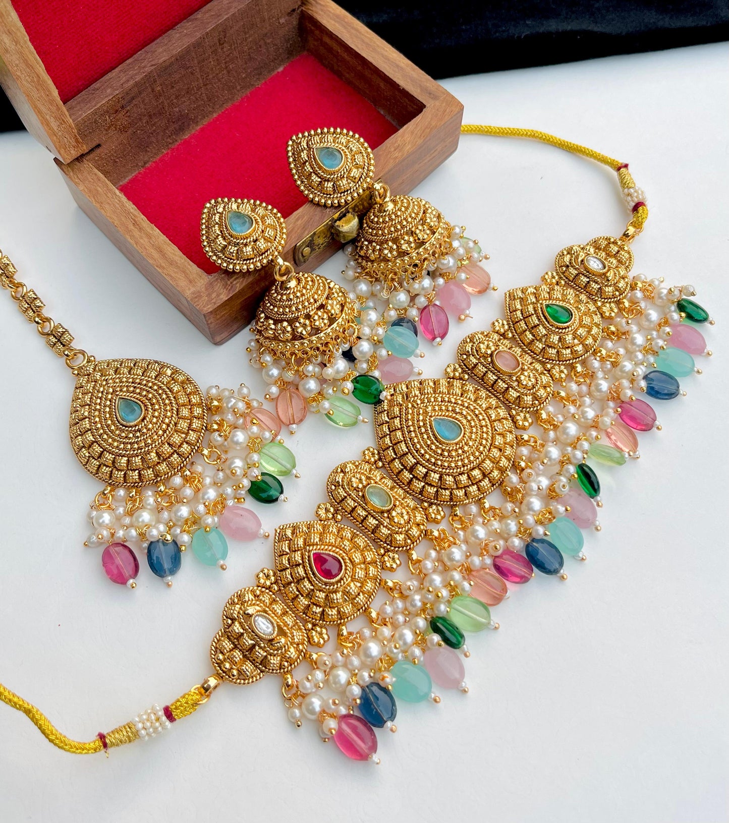 Multi matte gold finished set
