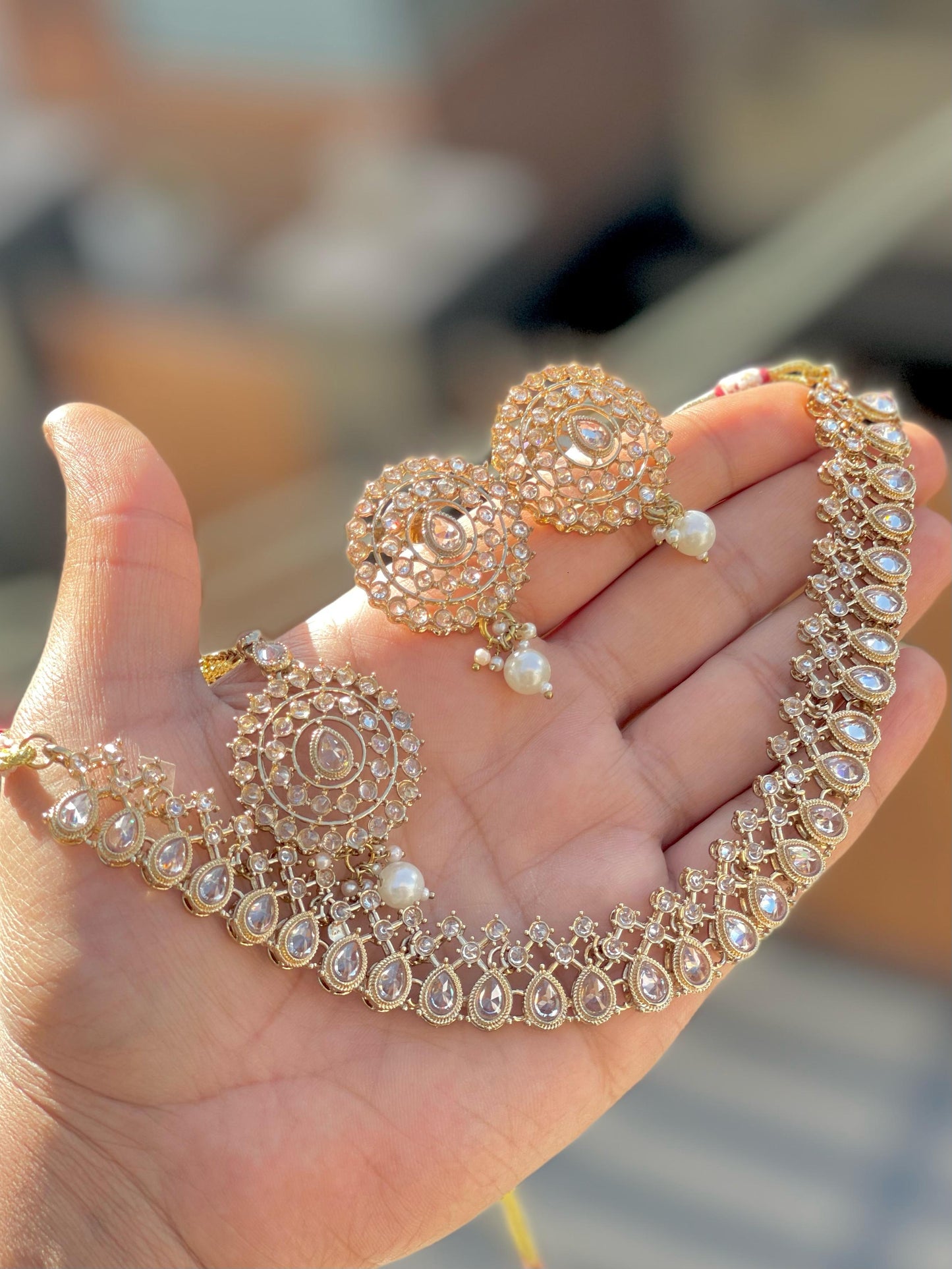 Gold Kundan Bridal Jewelry Set