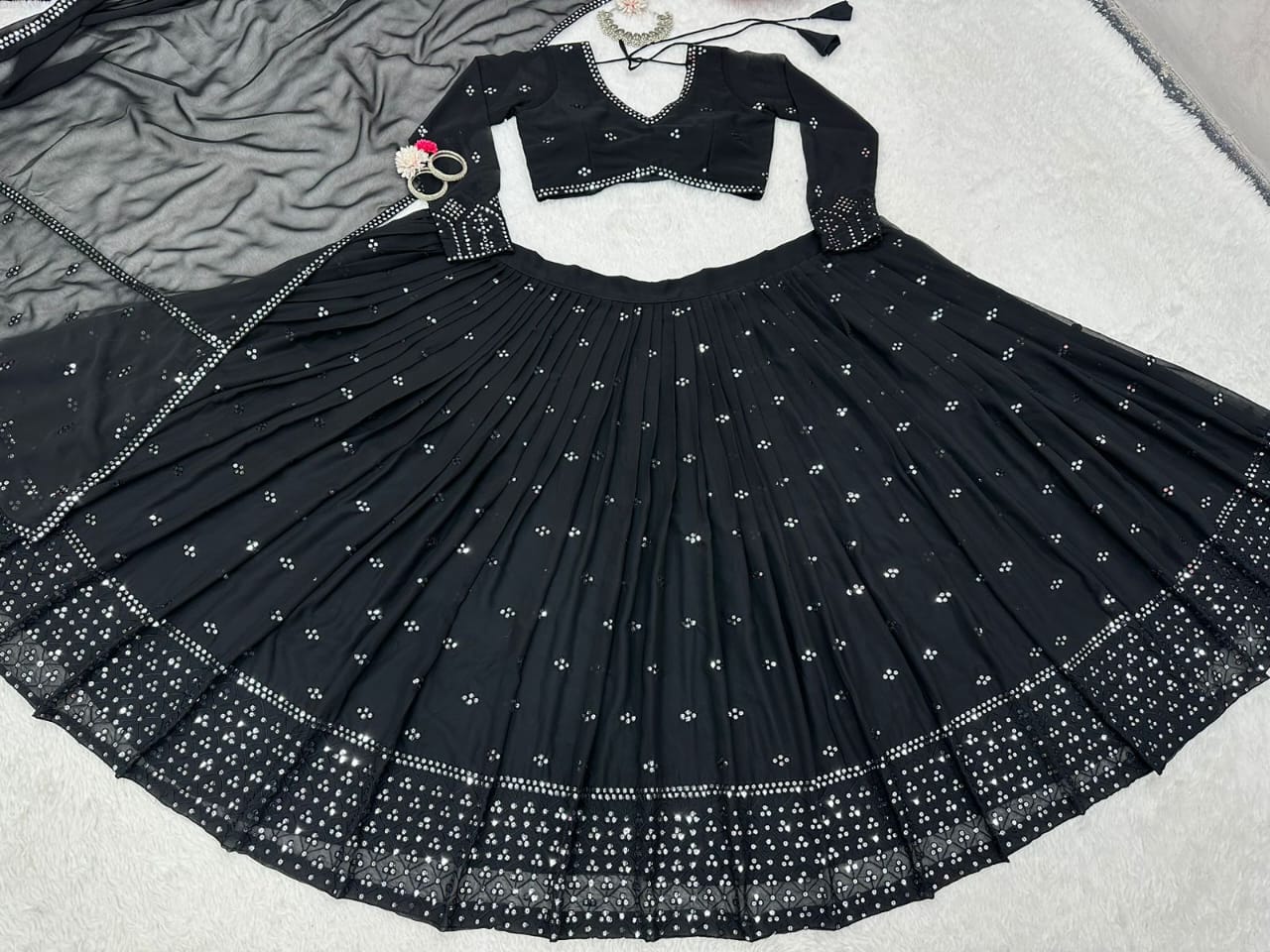 Semi Stitched Lehenga