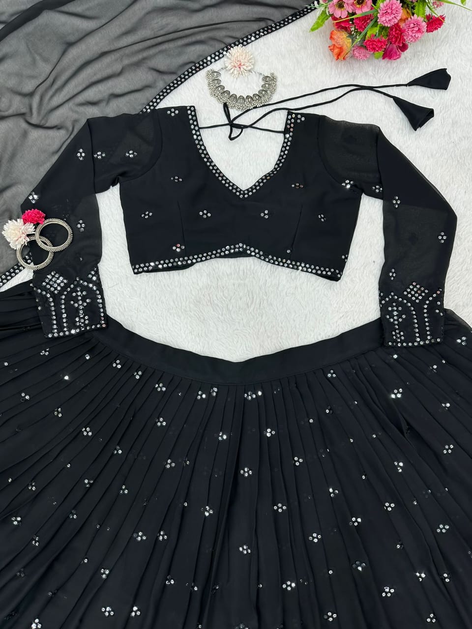 Semi Stitched Lehenga