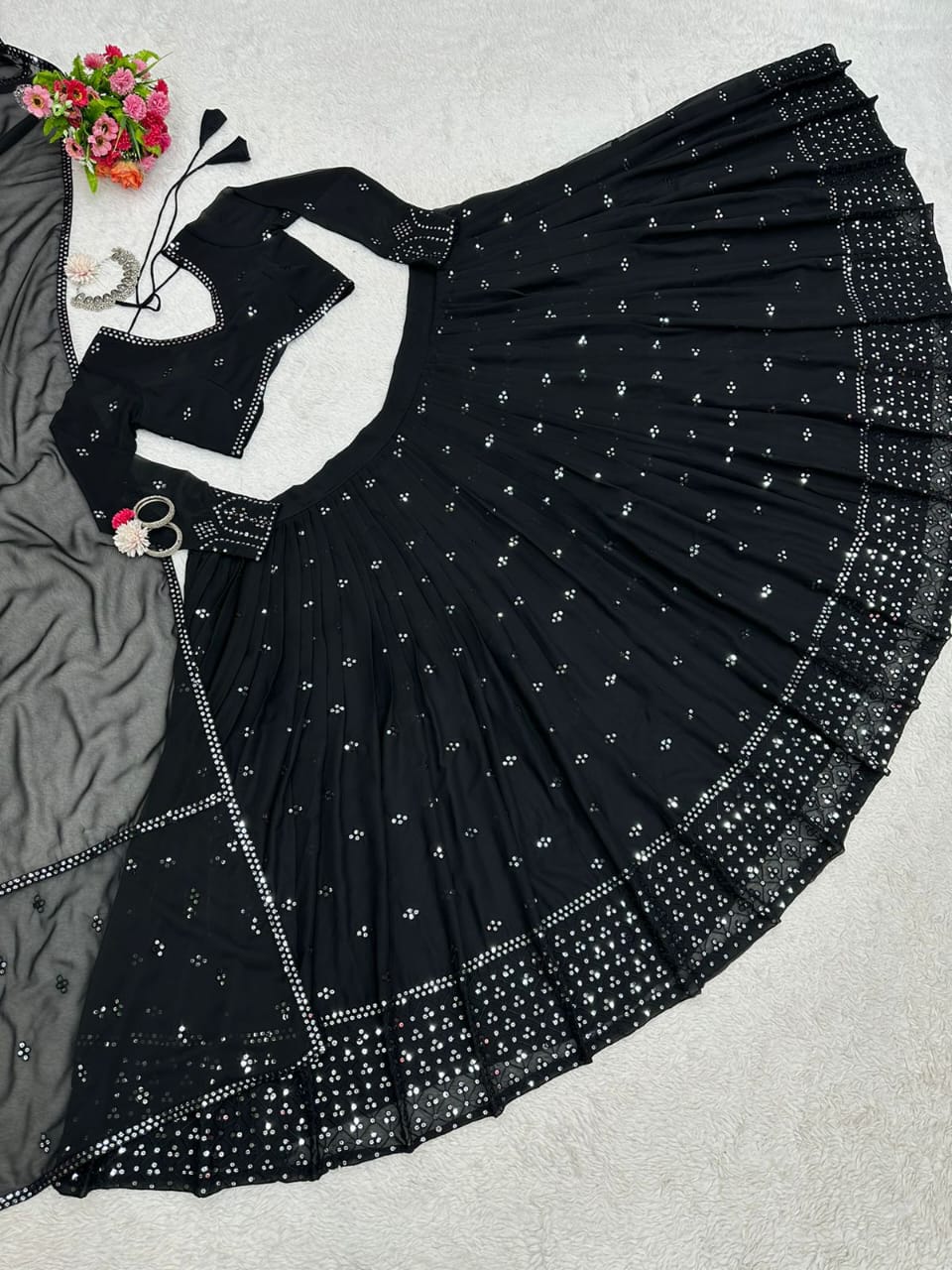 Semi Stitched Lehenga