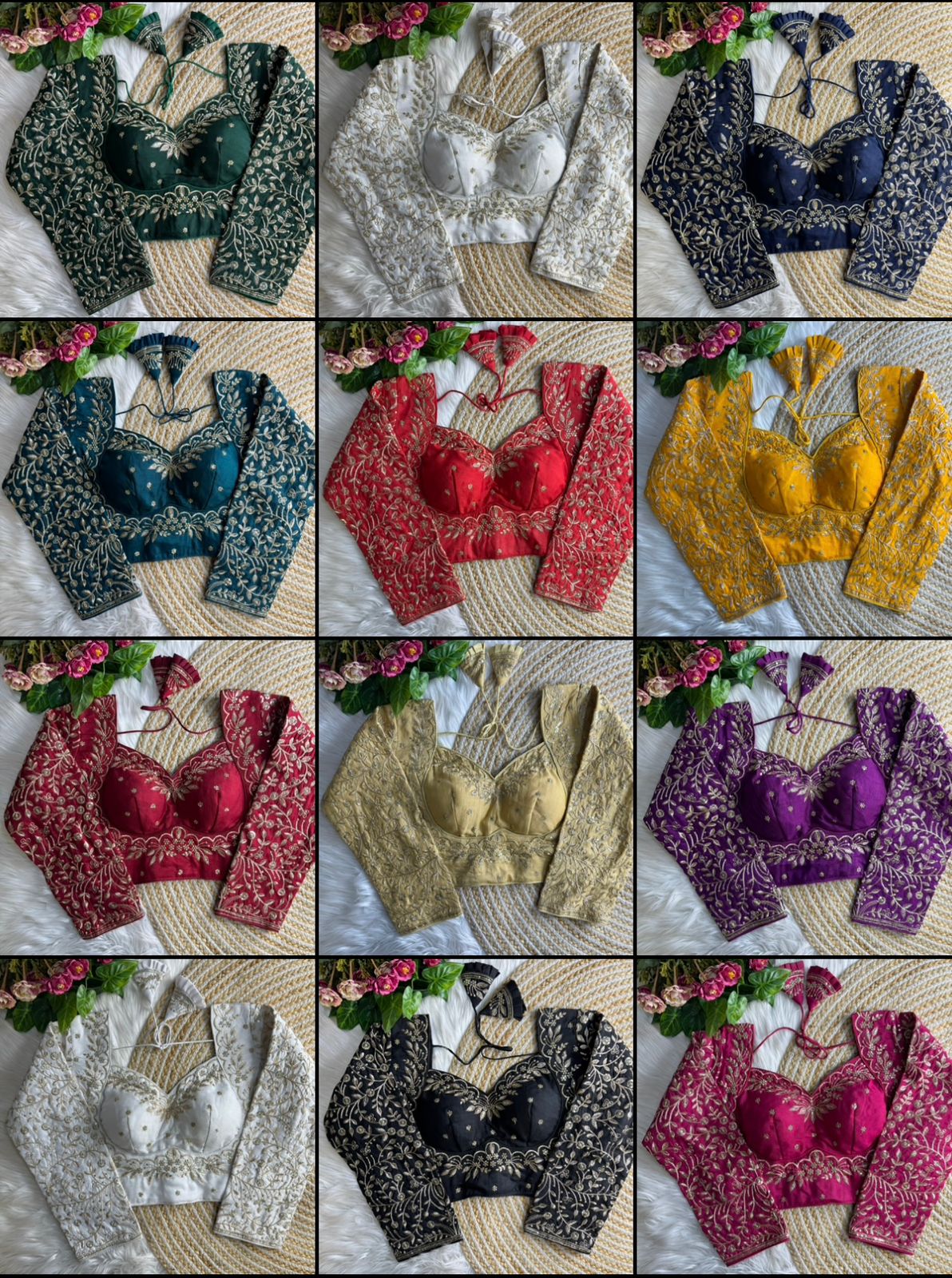 All colours Madhubala Style Readymade Bridal Blouse