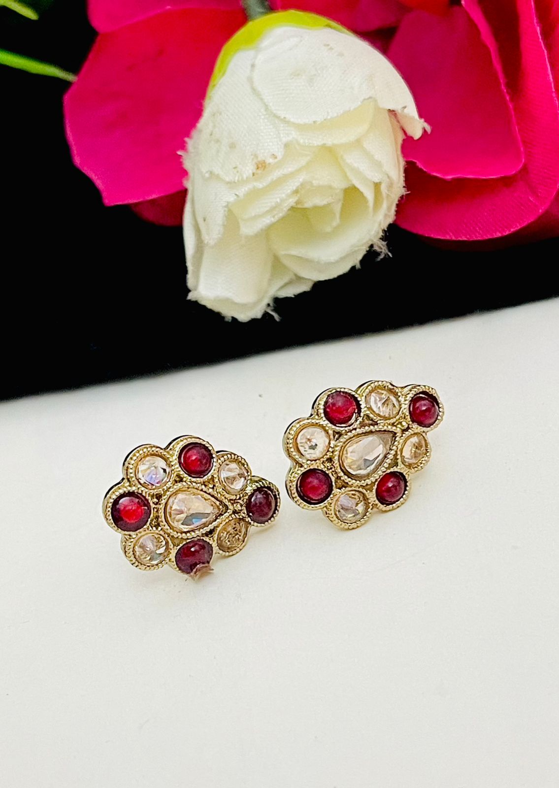 Teardrop studs