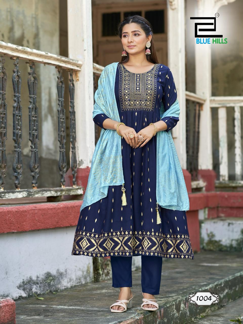 Navy kurti set