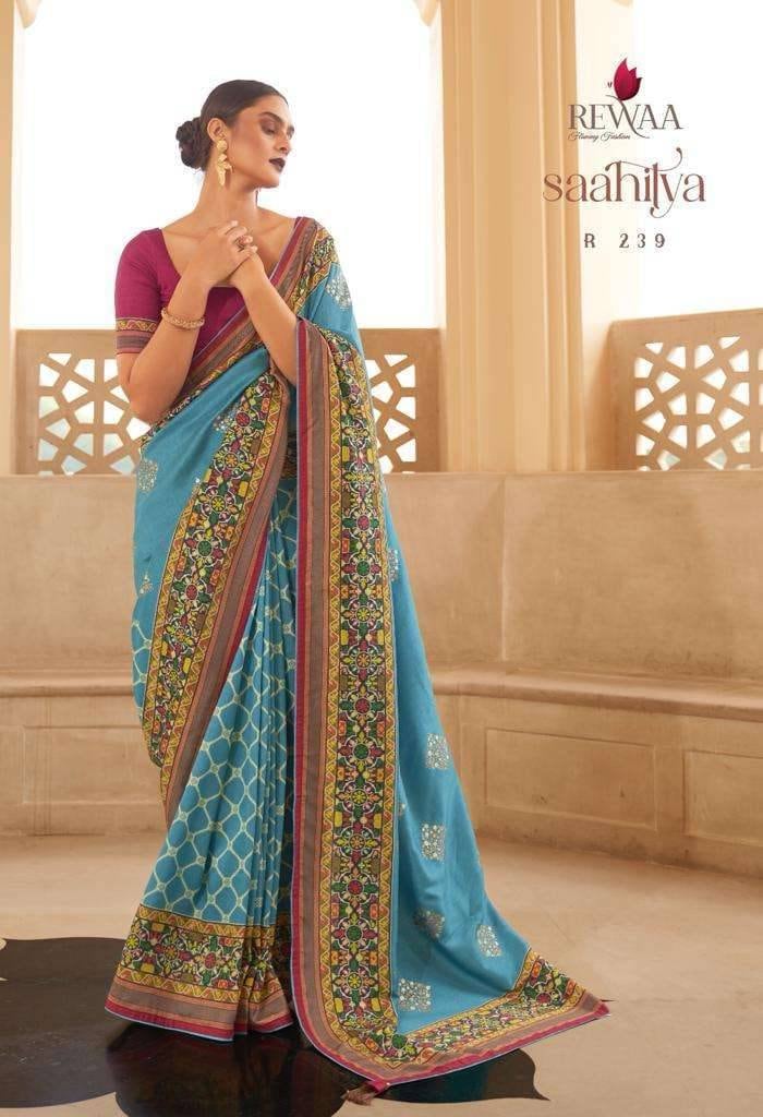 Silk printed sarees