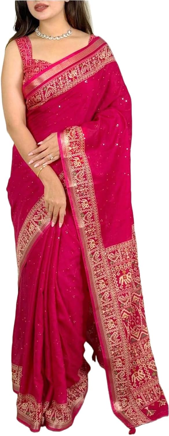 Pink Saree
Pink Pure Viscose Georgette Saree with Zari Work and Jacquard Border – Elegant Designer Partywear Saree