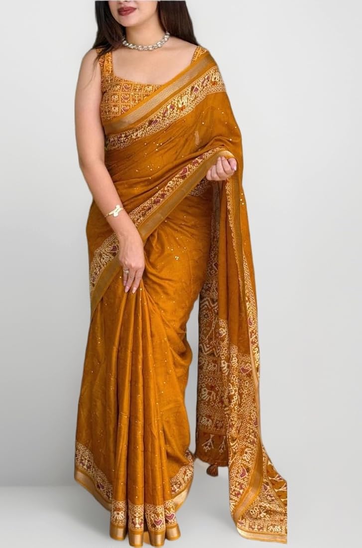 Mustard Saree final look
Mustard Pure Viscose Georgette Saree with Zari Work and Jacquard Border – Elegant Designer Partywear Saree