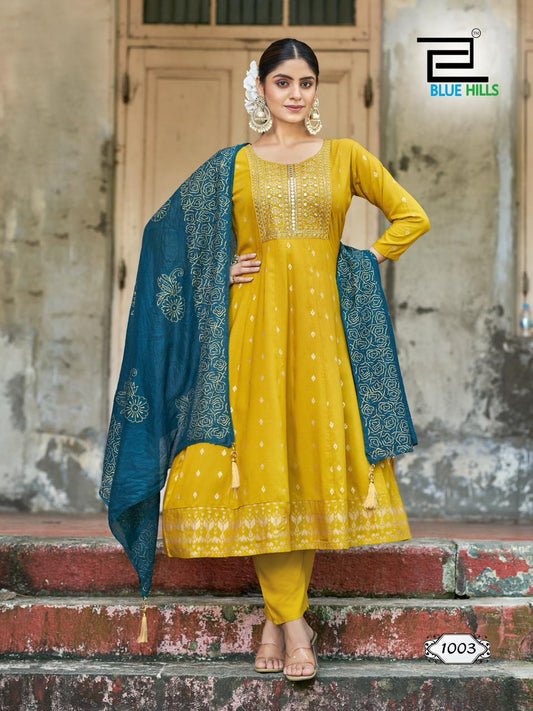 Mustard kurti set
