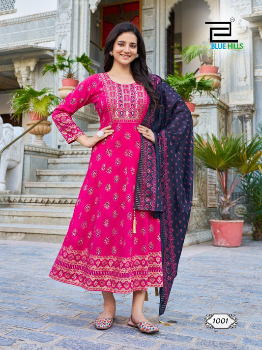 Pink Kurti & Dupatta set