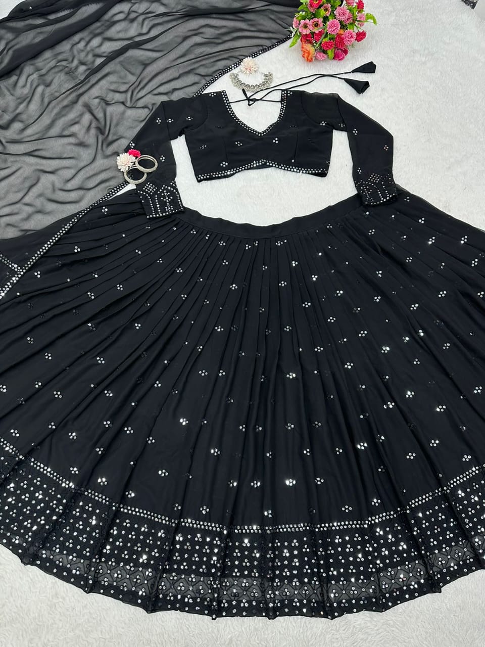 Semi Stitched Lehenga