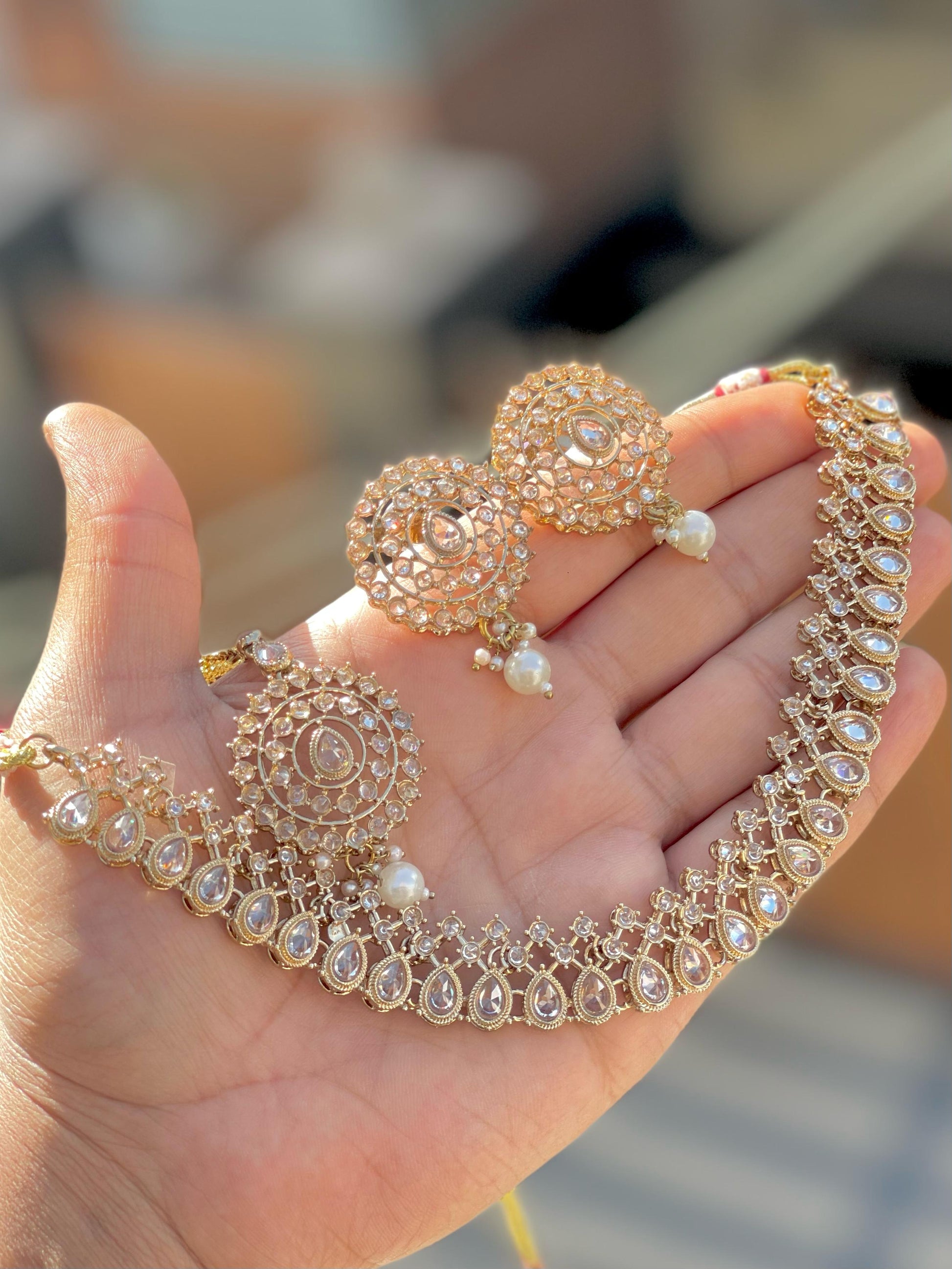 Gold Kundan Bridal Jewelry Set