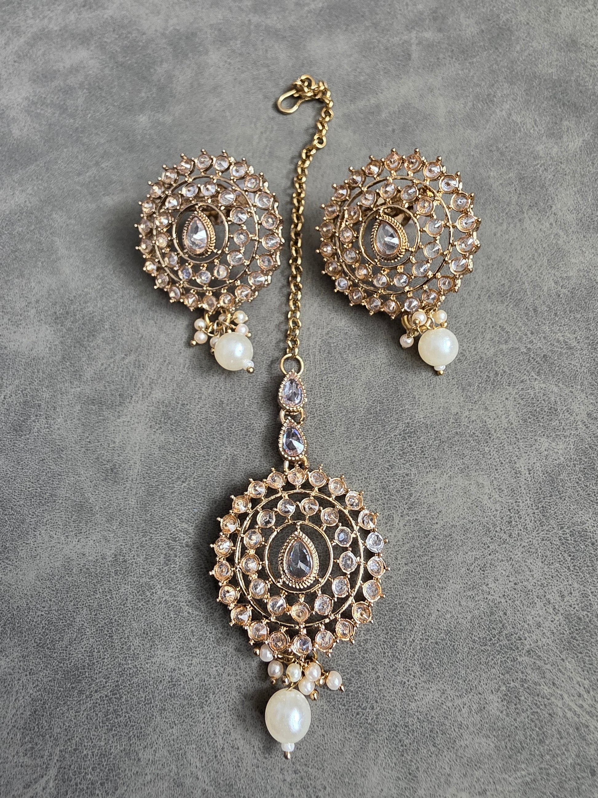 Gold Kundan Bridal Jewelry Set