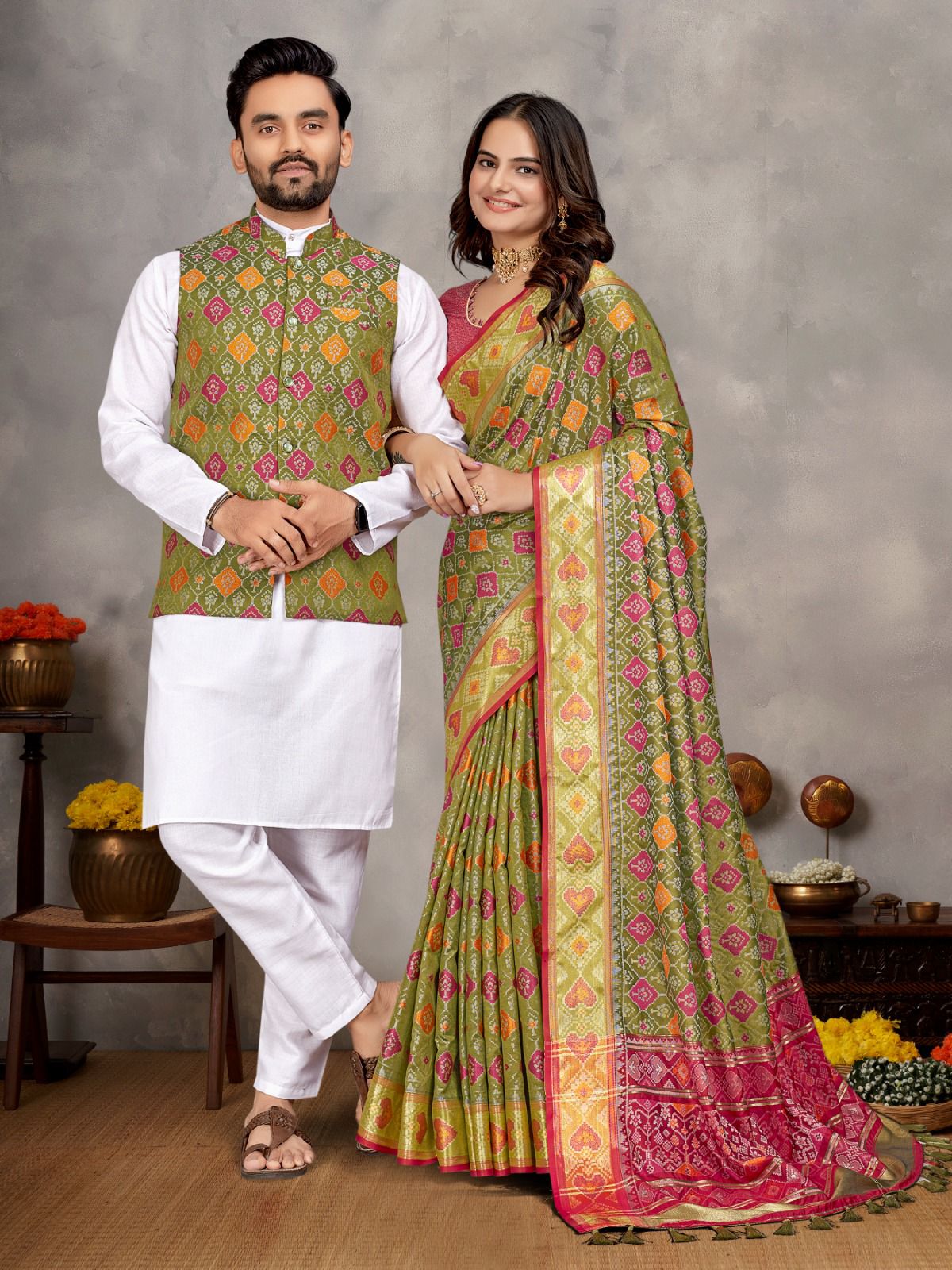 Couples Combo Set Mens Kurta 