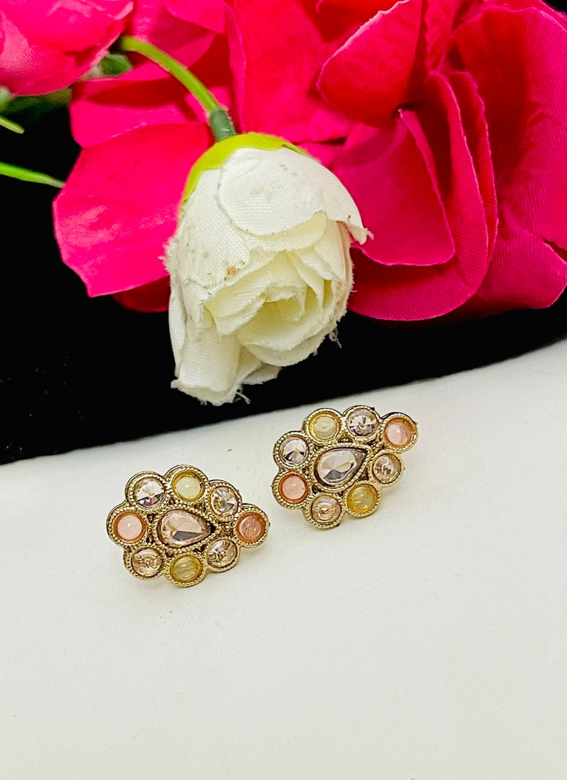 Teardrop studs